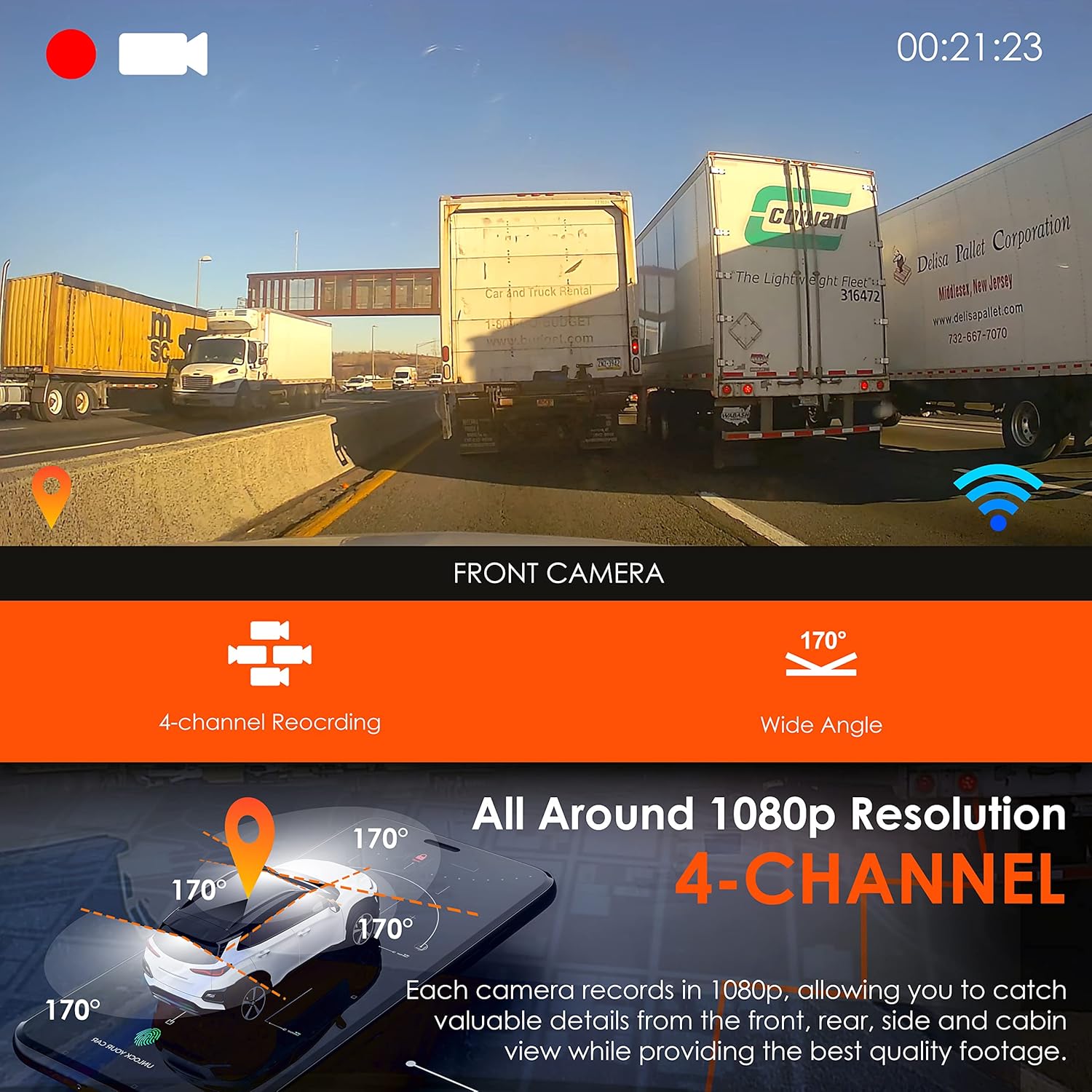R4-4 Channel Dash Cam – Image 6