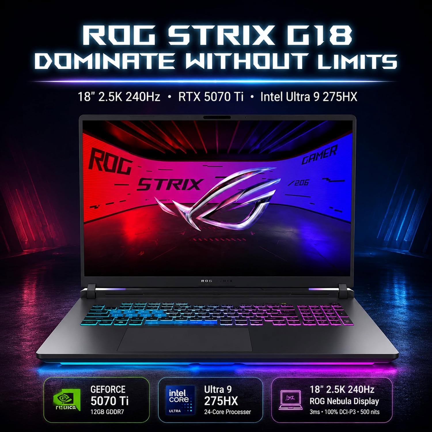 ASUS ROG Strix G18 Gaming Laptop,
